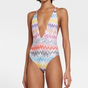 Missoni Multicolor Zigzag One-Piece Swimsuit
